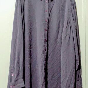 Romans 36W Button Down Blouse